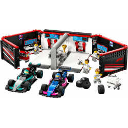 Klocki LEGO 60444 F1 Garaż i bolidy Mercedes - AMG i Alpine CITY